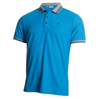 Image of Calvin Klein Golf Polo Shirt - Azure
