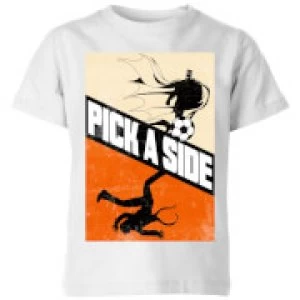 Image of DC Batman Football Pick A Side Kids T-Shirt - White - 9-10 Years