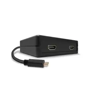 Image of Lindy Mini-DP to 2 x HDMI Adapter, active