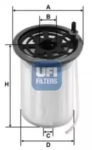 Image of UFI 26.H2O.00 Fuel Filter