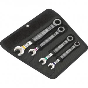 Image of Wera 4 Piece Joker Ratchet Combination Spanner Set Imperial