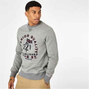 Image of Jack Wills Keyworth Graphic Sweatshirt - Grey Marl
