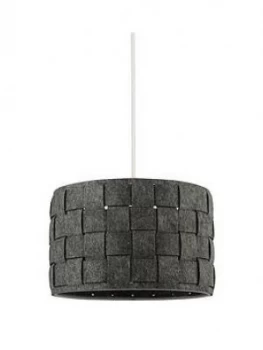 Image of Woven Grey Felt Light Shade