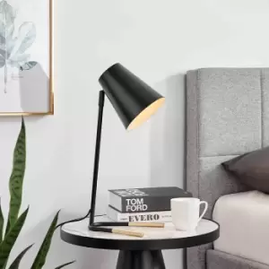 Image of Furniture Box Ivo Black and Gold Metal Table Lamp Light