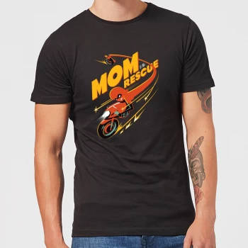 Image of The Incredibles 2 Mom To The Rescue Mens T-Shirt - Black - 5XL