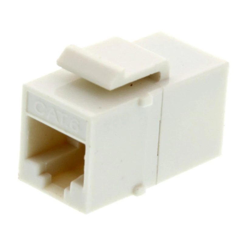 Image of FDL CAT.6 KEYSTONE PASS THROUGH COUPLER MODULE - WHITE