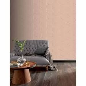 Image of Arthouse Parquet Geo Metallic Pink/Rose Wallpaper