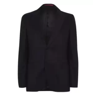 Image of Hugo Hermann Flannel Blazer - Blue