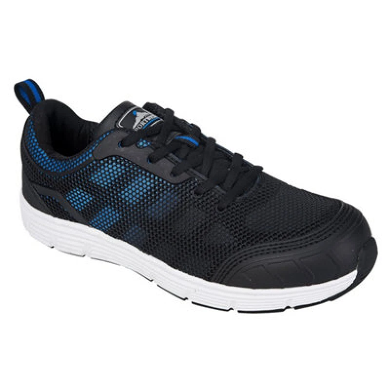 Image of Portwest Steelite Tove Safety Trainers FT15BKB48 Colour: Black / Blue