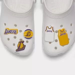 Image of Crocs Jibbitz Los Angeles Lakers NBA Charms (5-Pack)