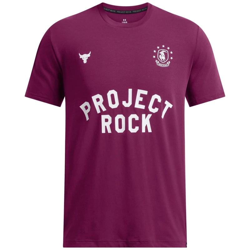 Image of Under Armour Mens Regular Fit Short-Sleeve T-Shirt Purple male XS