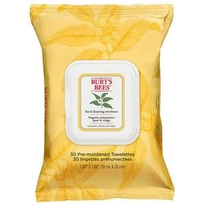 Image of Burts Bees Facial Cleansing Towelettes With White Tea x30