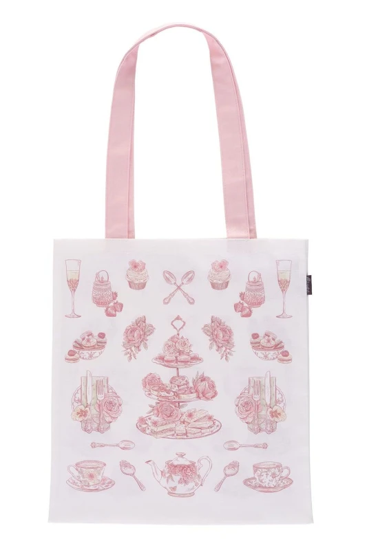 Image of VICTORIA EggS Afternoon Tea Canvas Bag 38 x 43cm Multi unisex