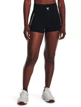 Image of Under Armour Project Rock Meridian Shorts - Black/Multi Size M Women