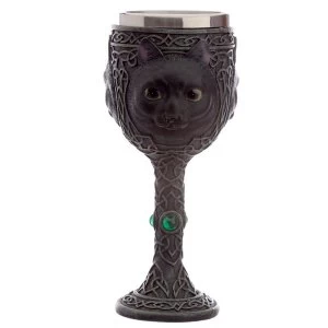 Image of Black Cat Celtic Goblet - Decorative Only