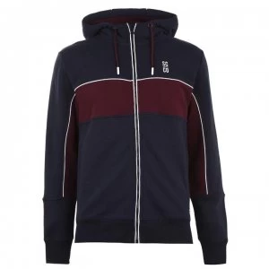 Image of SoulCal Cut and Sew Zip Hoodie Mens - Navy/Burgundy