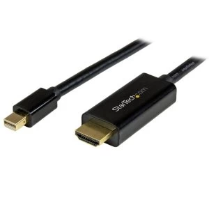Image of Mini DisplayPort to HDMI converter cable 3ft 1m 4K