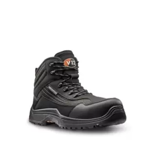 Image of V12 Footwear V1501.01 Black Non Metal Toe Capped Unisex Safety Boots, UK 4, EU 37