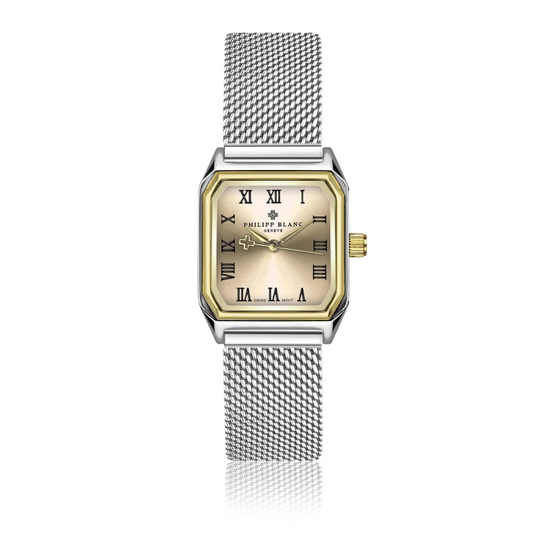 Image of Philipp Blanc Womens watch Philipp Blanc Delemont Mesh Gris Female 22x26 mm