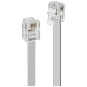 Image of LINDY ISDN Cable [1x RJ12 6p6c plug - 1x RJ12 6p6c plug] 15 m Grey