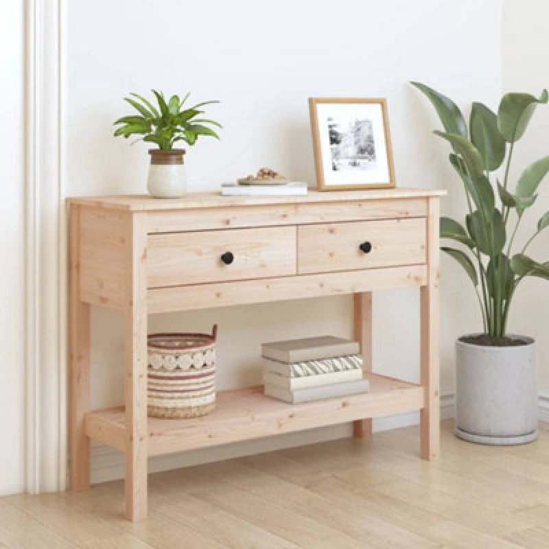 Image of VIDAXL Console Table 100x35x75cm Solid Wood Pine Vidaxl 8720287189978