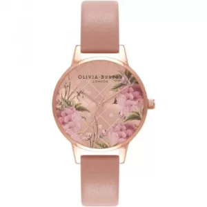 Image of Vegan Friendly Dot Design Floral Print Watch