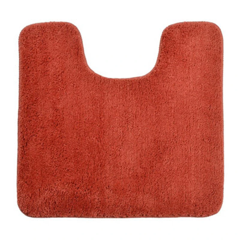 Image of Allure Bath Fashions Luxury Microfibre Pedestal Mat Non-Slip - Terracotta