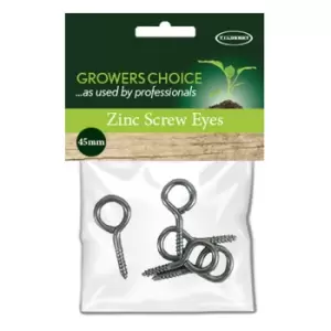 Image of Zinc Screw Eyes 45mm Pack 5