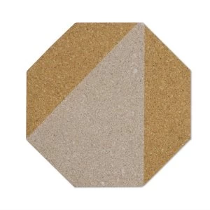 Image of Fine Decor Wall Pops Cream and Taupe Cork Organizer Wall Stickers