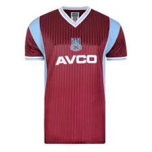 Image of West Ham United 1986 Retro Football Shirt