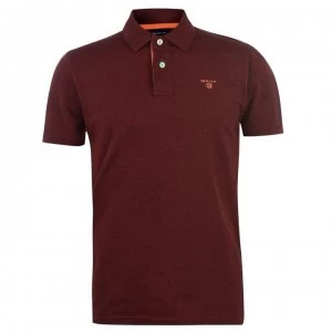 Image of Gant Short Sleeve Polo Shirt - Burg 678