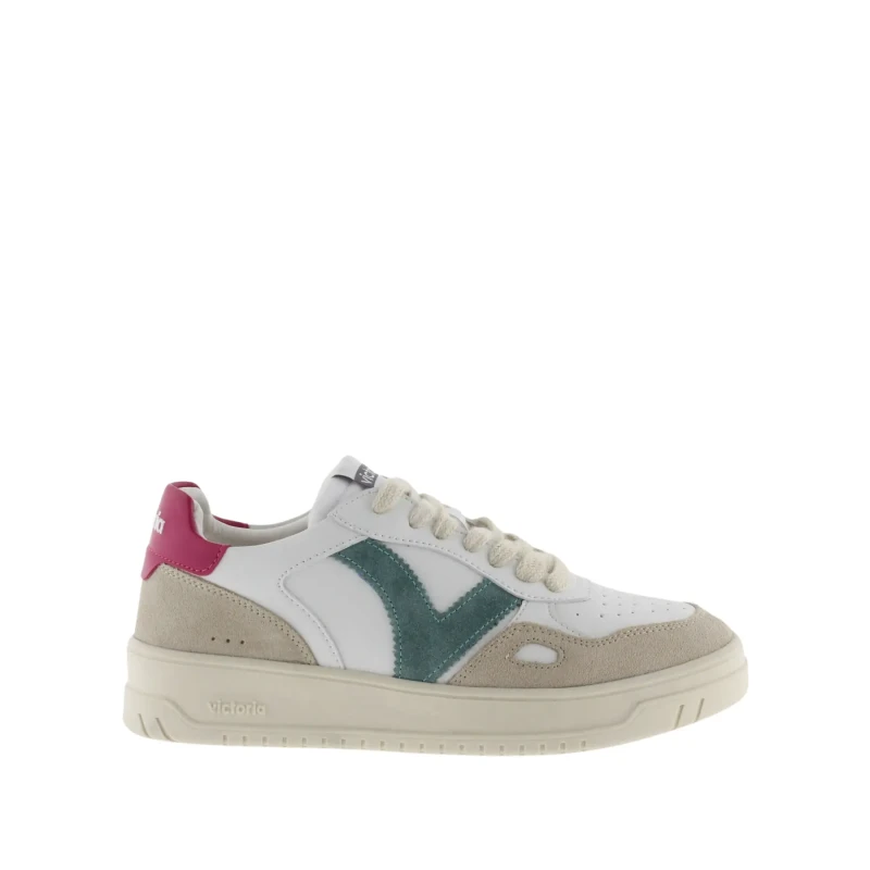 Image of Victoria Leather effect and split leather sneakers Victoria Seul Blanc Unisex 39 1257101-43