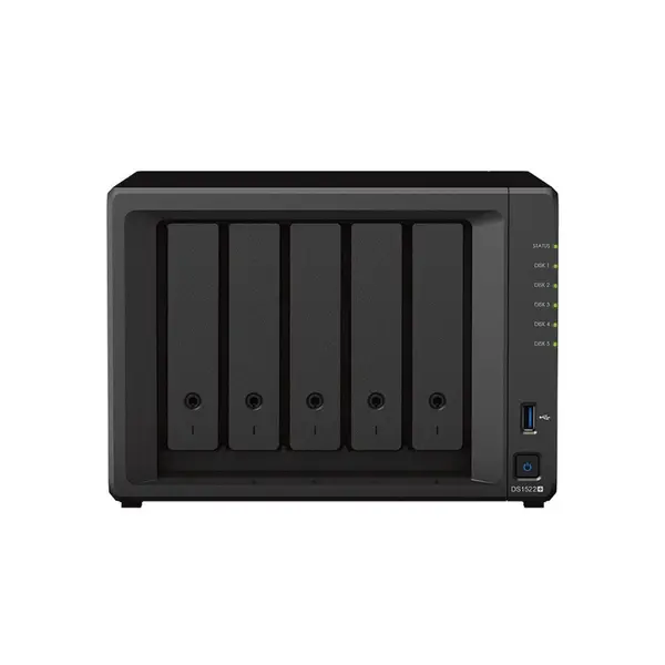 Image of Synology DiskStation DS1522+ 8GB RAM with 30TB Installed Storage 5 Bay SATA Desktop NAS Storage DS1522+/30TB-HAT3300