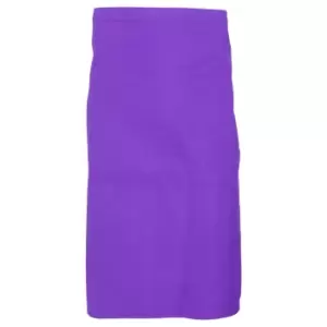 Image of Dennys Adults Unisex Catering Waist Apron With Pocket (Pack of 2) (One Size) (Purple)
