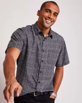 Image of Cotton Traders Mens Signature Short Sleeve Soft Touch Shirt in Grey