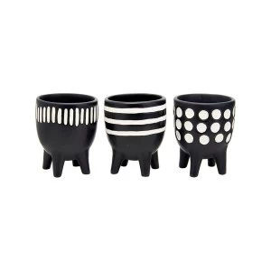 Image of Sass & Belle Scandi Boho (Set of 3) Little Planters on Legs