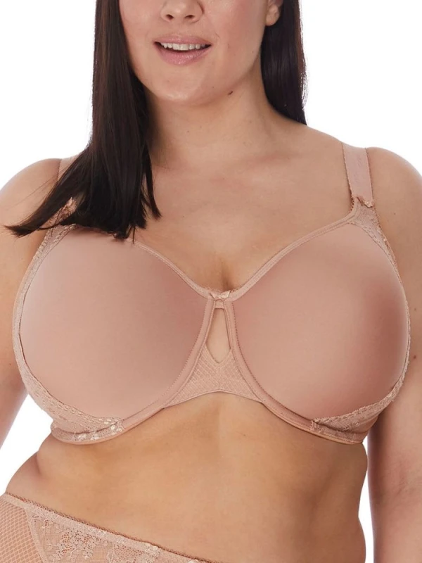 Image of Elomi Womens Charley T-Shirt Spacer Bra in Nude Size: 42E Nude Female 42E