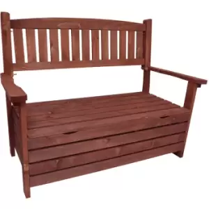 Image of Garden Storage Bench - Brown - Brown - Watsons