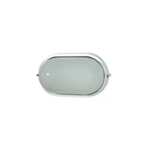 Image of Faro Barcelona - Derby-G garden wall light Glass, white aluminum casting 1 bulb 16.2cm