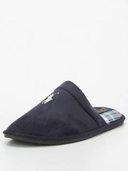 Image of Ralph Lauren Klarence Slippers - Navy, Size 43, Men