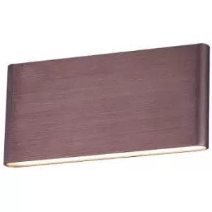 Image of 5W LED Up/Down Wall Light, Mocha Finish Warm White (Non-Dimmable)