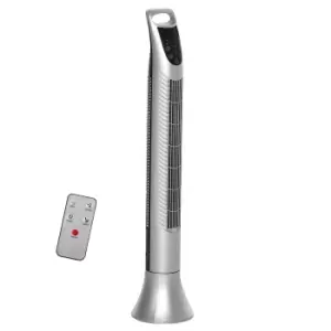 Image of LED 36" Tower Fan in Silver, Grey