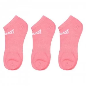 Image of Everlast 3 Pack Trainer Socks Ladies - Pink