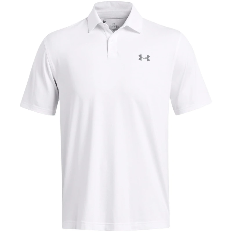 Image of Under Armour Mens Short-Sleeve Performance Polo Shirt White male L