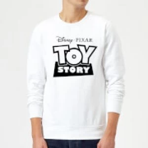 Image of Toy Story Logo Outline Sweatshirt - White - XL