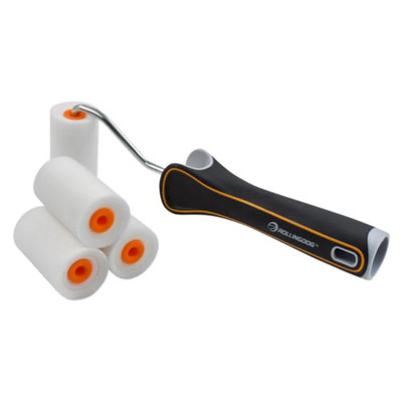 Image of Draper 08591 Rollingdog Super-Edge 8482 Mini High-Density Paint Roller Set, 2"/50mm 5 Piece