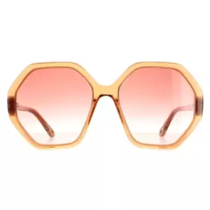Image of Round Orange Crystal Pink Gradient CH0008S Esther