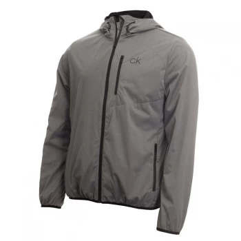 Image of Calvin Klein Golf Hood Jacket - Grey Marl
