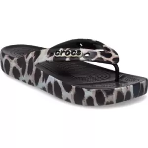 Image of Crocs Womens Classic Platform Animal Remix Flip Flop UK Size 7 (EU 39.5)