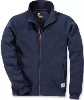 Image of Carhartt Midweight Mock Neck Zip Sweatshirt, blue, Size XL, blue, Size XL